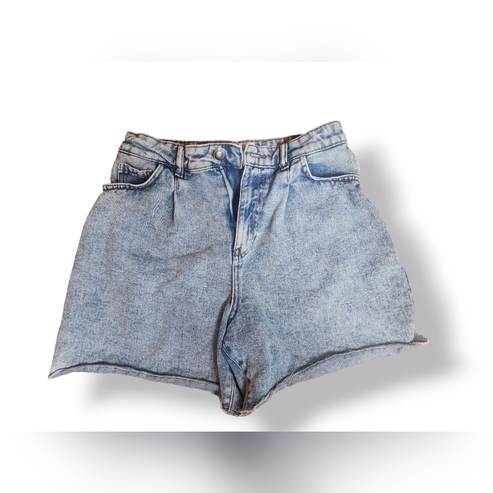 Zara High Waist Jean Mom Shorts Cutoffs Womens Size 6